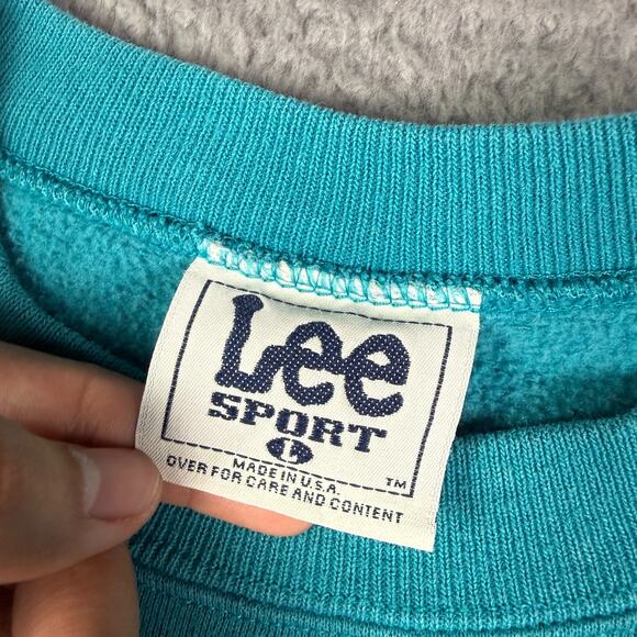 Vintage Florida Marlins 1997 Champions Sweatshirt Mens Large Teal Lee Sport - Picture 3 of 10